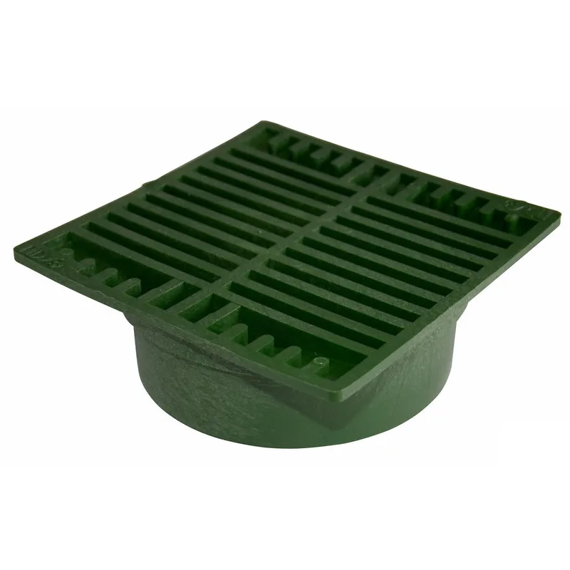 National Diversified Sales Inc 7 in Square Drain Grate Green (772)