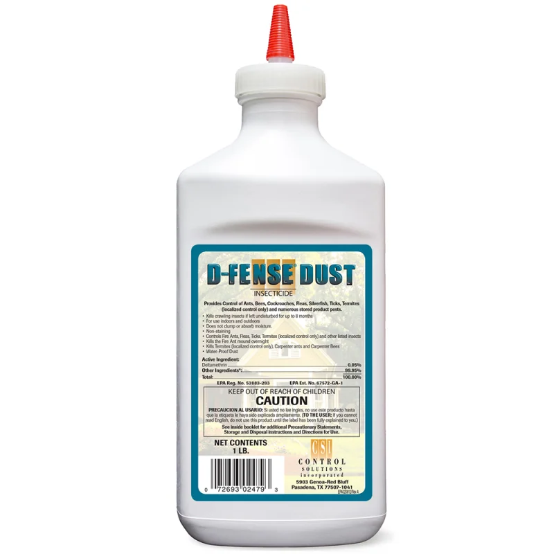 Control Solutions Inc D-Fense Dust Insecticide - 1 lb. Jug (82002479)