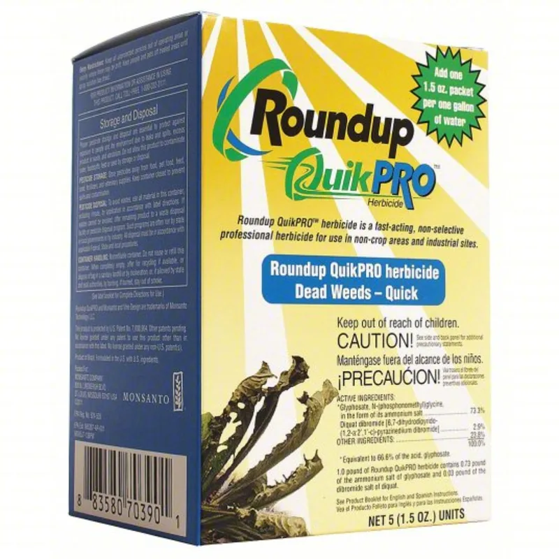 Seamless Control Llc Roundup QuikPro Herbicide - 5 Pack Box (86703041)
