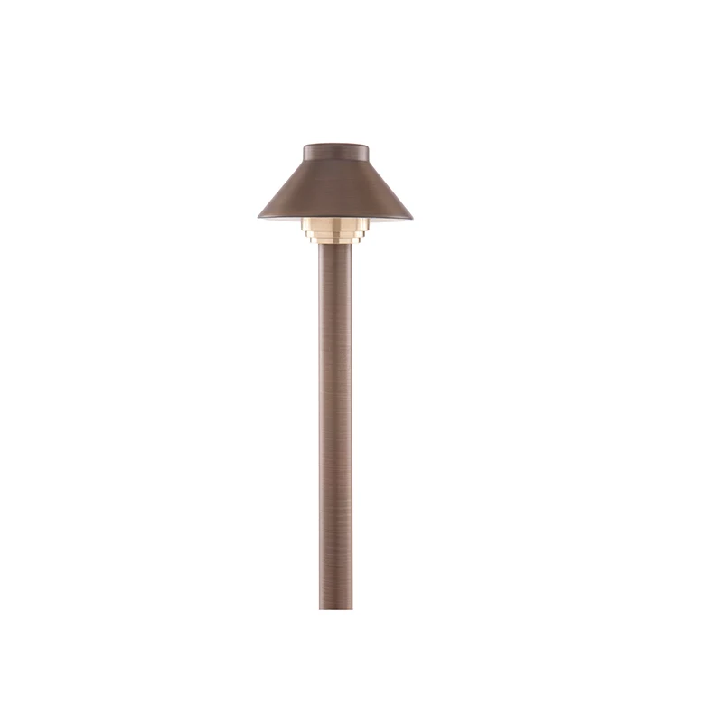 Halco Lighting Technologies PTH040-AB Antique Brass Traditional Hat Path Light (915403S)