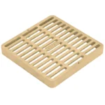 NDS 9" x 9" Square Catch Basin Grate, Brass (930B)