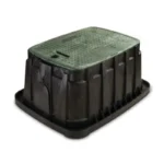 Rain Bird VB Jumbo Valve Box 27-6/10" x 21", 12-1/2" Deep, Overlapping Lid, Plastic, Black/Green (A11430)
