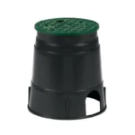 Rain Bird PVB Round Valve Box 6" Overlapping Lid Plastic, Black/Green (A12523)