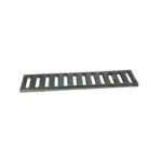 NDS Dura Slope 2' x 6" Rectangular Channel Drain Grate, Galvanized Flat (DS-221)