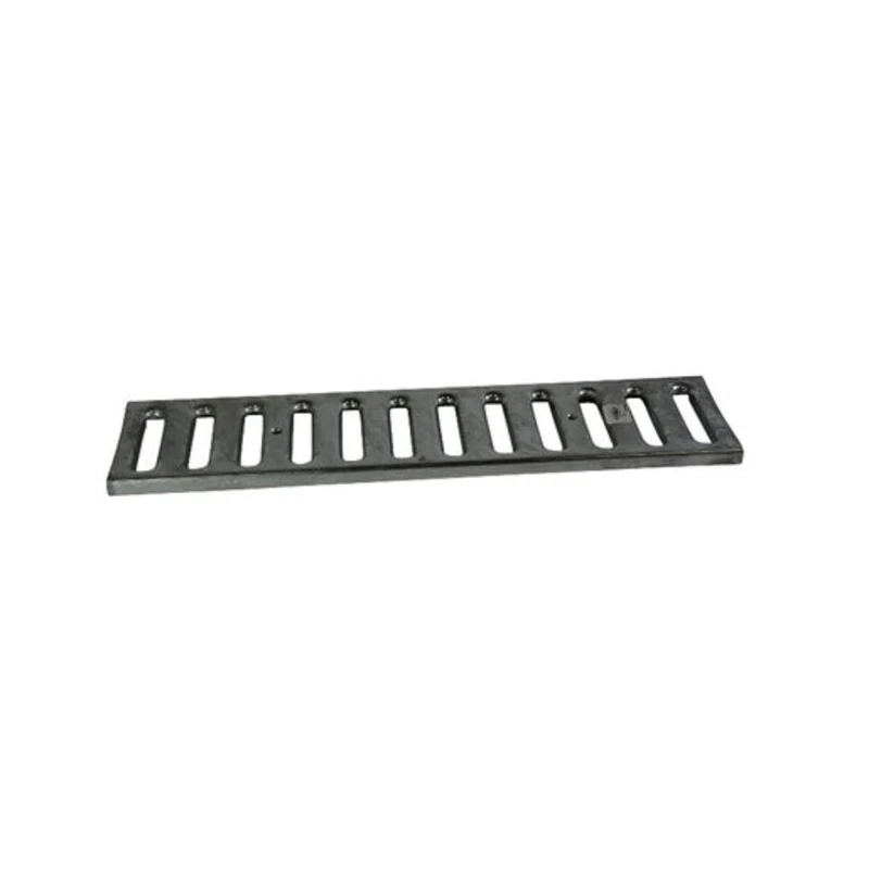 NDS Dura Slope 2' x 6" Rectangular Channel Drain Grate, Galvanized Flat (DS-221)