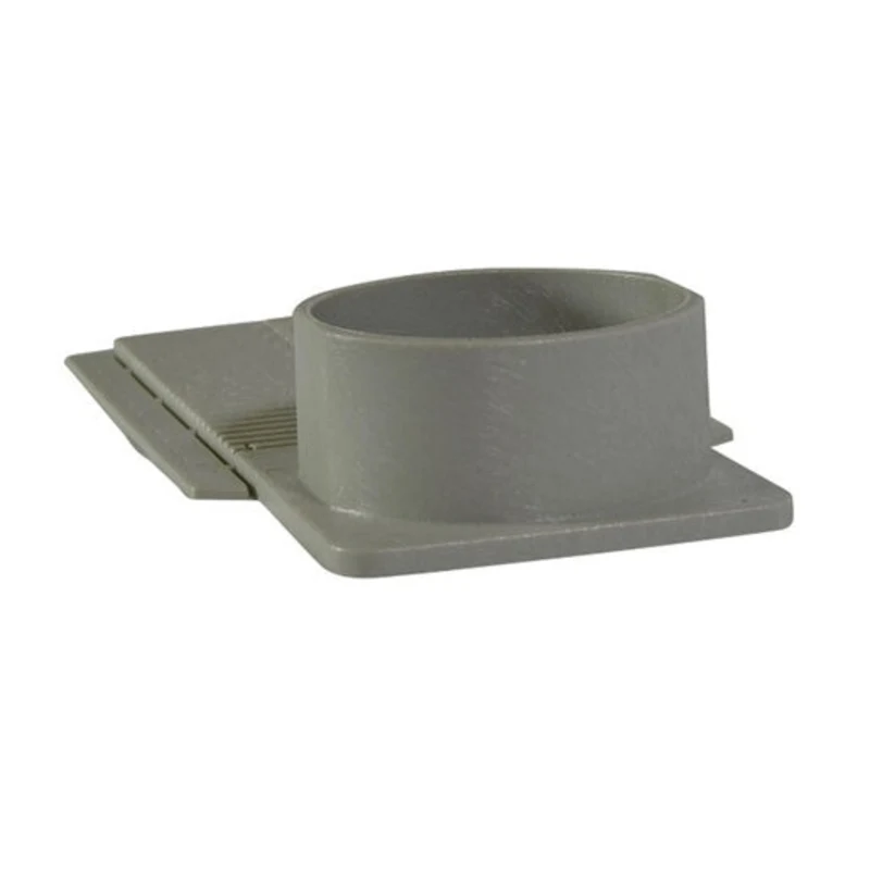 NDS 6" Dura Slope End Outlet, Light Gray (DS-227)