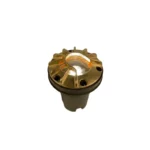FX Luminaire FC 3-LED Louver LED Well Light, Natural Brass (FCZD3LEDLVBS)