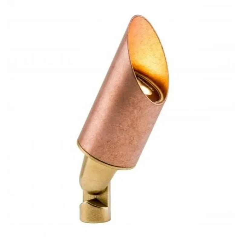 FX Luminaire LR Up Light Copper Housing No Lamp Long Shroud — Clearance (LR-NL-GS-CU-CLR)