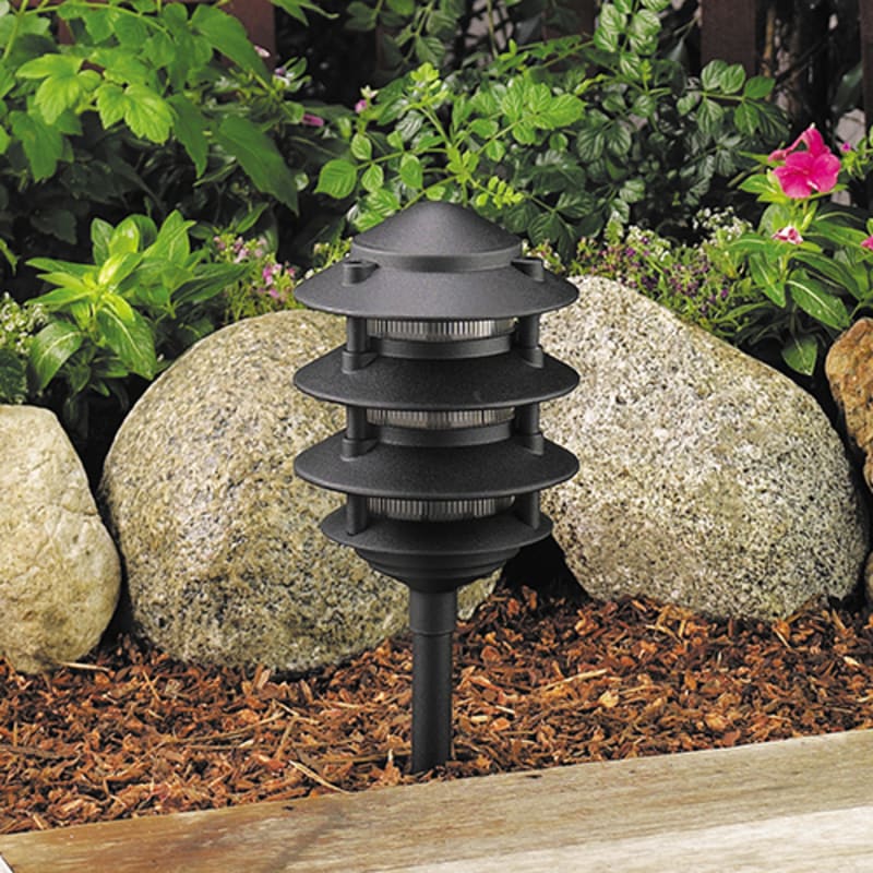 Vista Lighting 6223 2.5-watt LED Black Path Light (PR-6223-B-150-W-G4)