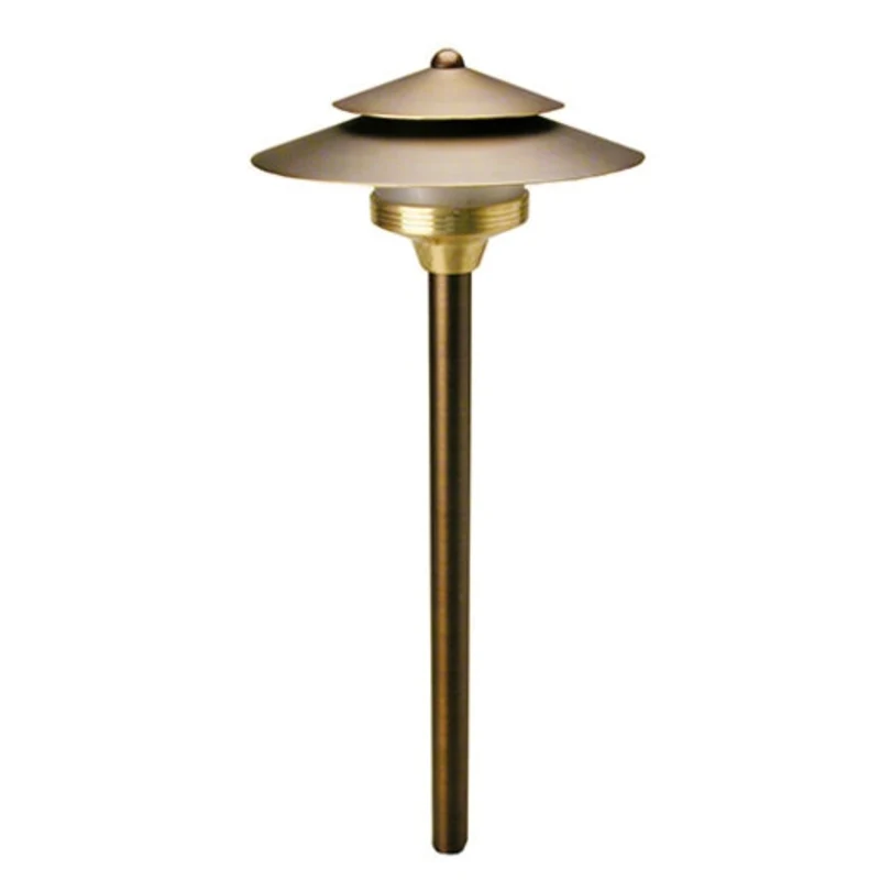 Unique Saturn Odyssey Path Light, Weathered Brass, T3 LED, 2700K, Brass (SA-12-L27)