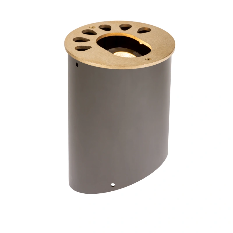 FX Luminaire TE-LED35W-FL-BS Well Light Natural Brass (TE-LED35W-FL-BS)