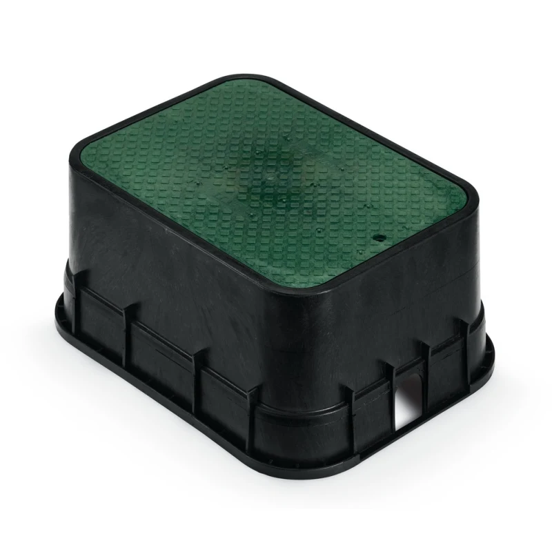 Rain Bird PVB Jumbo 25-1/4" x 19-3/8" 12" Drop-In Valve Box, Green Lid (A12508)