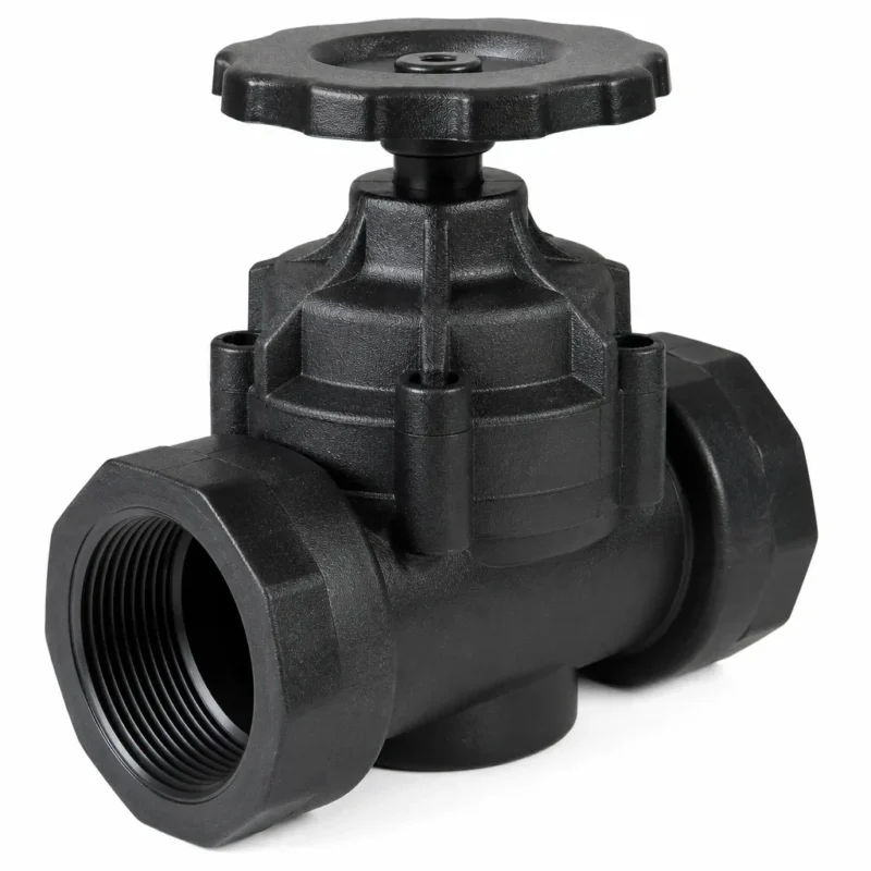 Hunter HPV-100G 1 inch FNPT inlet and outlet threads close-up