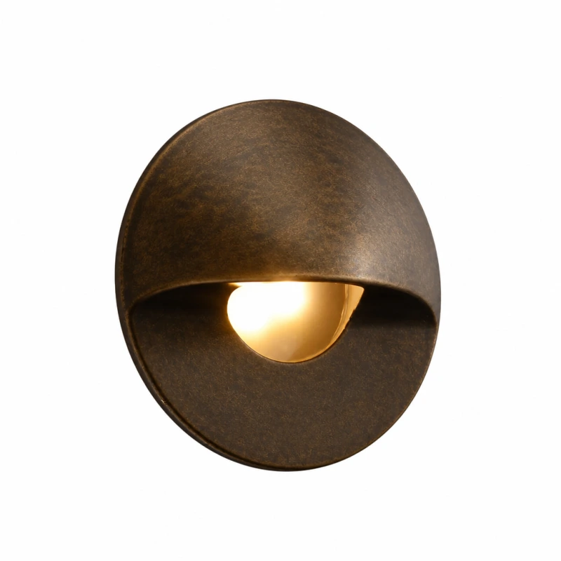 FX Luminaire MO Round 3 LED Wall Light Antique Bronze — Clearance (MO-3LED-RD-AB-CLR)