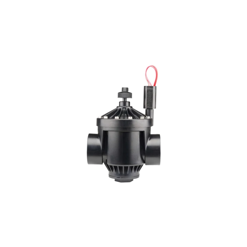 Hunter PGV-201 2 inch globe/angle valve with flow control, FNPT, white background
