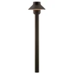 FX Luminaire SP 18" Brass Path Light Black Finish 1.6W 2700K LED (SP-LED20W-18R-FB)