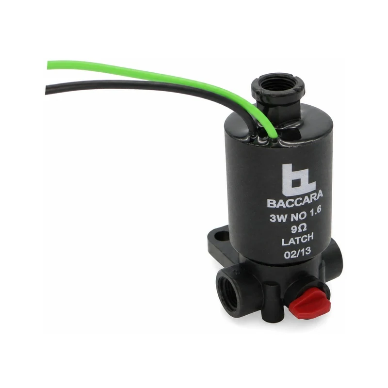 Hunter ST-LSA DC-latching G75-A solenoid kit with base, red manual override, and latch coil