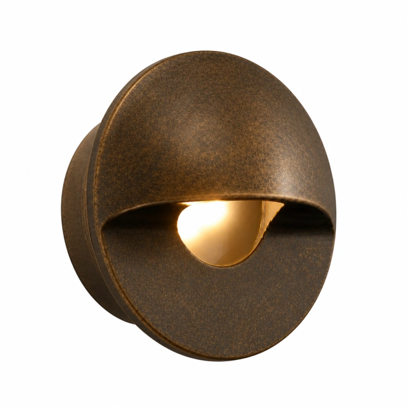 Holm rEcho-6 Recessed 1 LED ZD Antique Tumbled — Clearance (rECH6-ZD1LED-RD-AT-CLR)