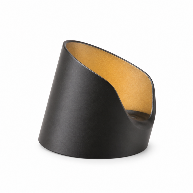 FX Luminaire RS short shroud glare shield accessory in Flat Black