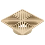 NDS 6 in. Square Drain Grate, Sand (06S)