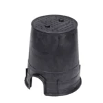 NDS Standard 6" Round Overlapping Valve Box, HDPE, Black (107BC BLK)
