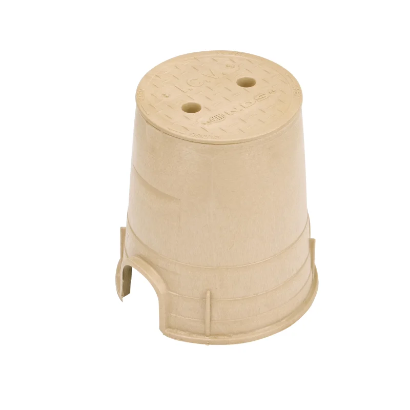 NDS Standard 6" Round Overlapping Valve Box, HDPE, Sand (107BC SAND)