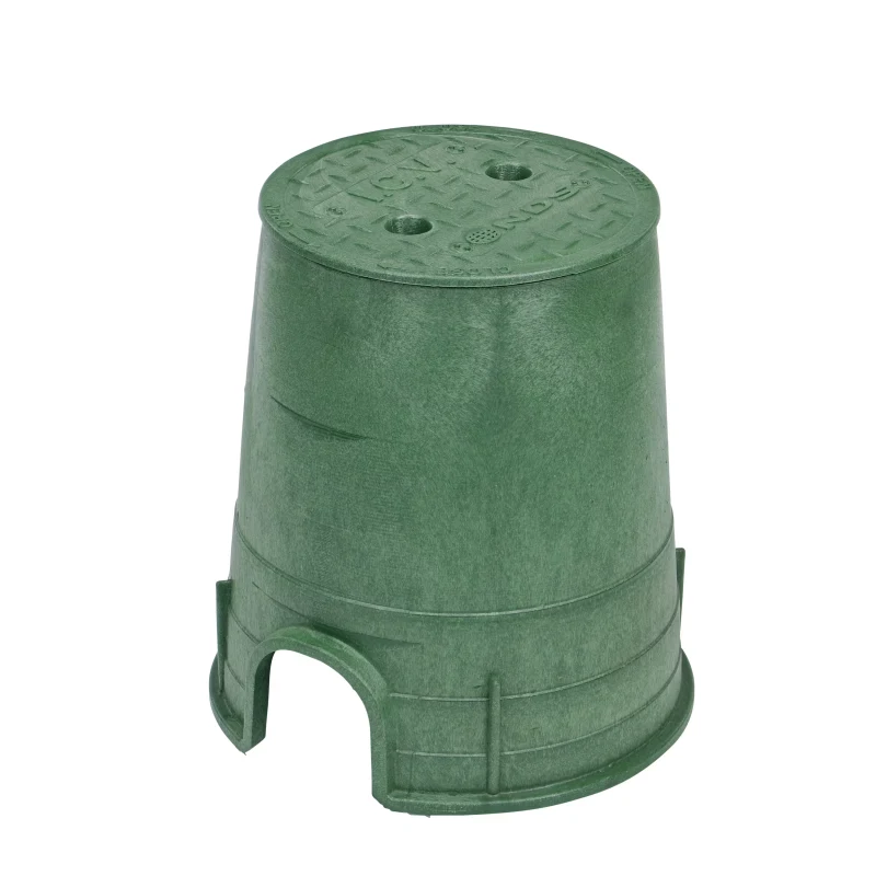 NDS Standard 6" Round Overlapping Valve Box, HDPE, Green (108BC)