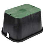 NDS Standard 14" x 19" 12" Deep Overlapping Valve Box, Black/Green (113BC)