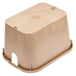 NDS Standard 14" x 19" 12" Deep Overlapping Polypropylene/HDPE Valve Box, Sand (113BC SAND)