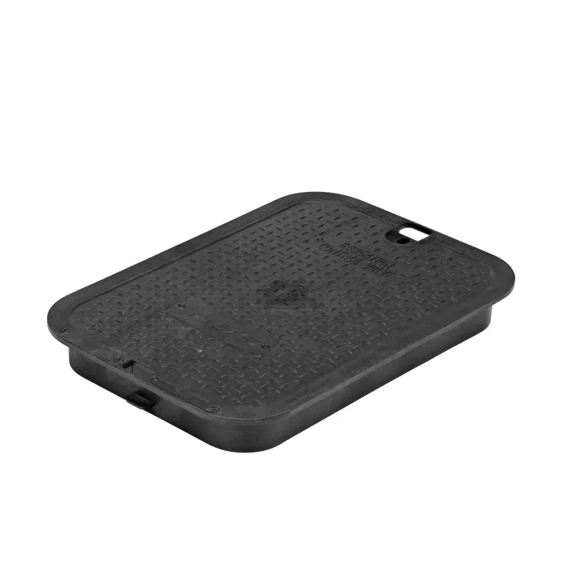 NDS Standard Rectangular Valve Box Cover 14" x 19" Polyolefin Black (113CB)