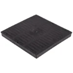 NDS 12" square sump box cover, black, SKU 1220