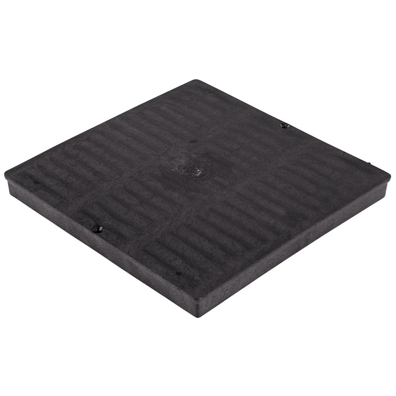 NDS 12" square sump box cover, black, SKU 1220