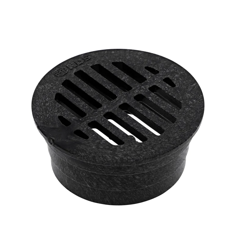 NDS 3 in. Round Drain Grate, Black (14)
