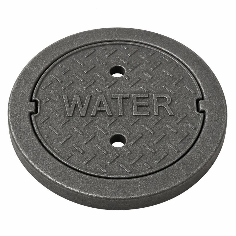 Oldcastle Infrastructure F-8C Christy Cast Iron Water Lid Only (3000520)