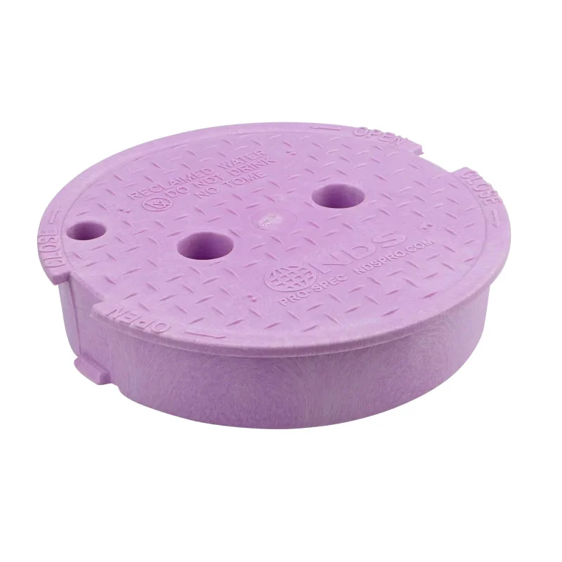 NDS 10" Round Purple Reclaimed Water Pro-Spec Corrugated Valve Box Cover (311CR)