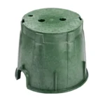 NDS Pro-Spec 10" Round Valve Box, Overlapping HDPE, Green (312BC)