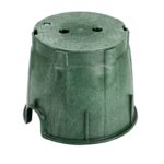 NDS Pro-Spec 10" Round Valve Box Overlapping Bolt-Down HDPE Green (312BCB)