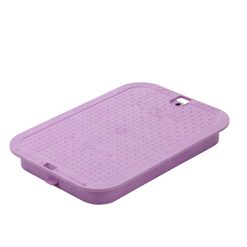 NDS Pro-Spec 14 x 19 inch valve box cover, purple reclaimed, SKU 313CR