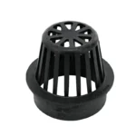 NDS 4 in. Round Atrium Grate, Black (78)