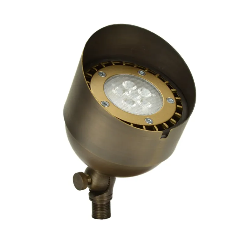 Unique Lighting Systems Bishop PAR36 Up Light Weathered Brass No Lamp (BISH-NL)