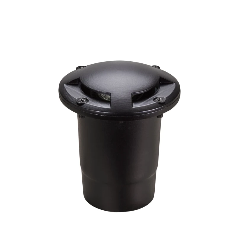 Alliance GL180 In-Ground Brass Well Light, No Lamp, Premium Black (GL180-BLK)