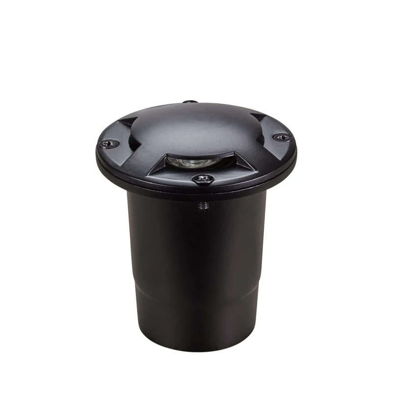 Alliance GL190 Aged Brass 360° In-Ground Light, 4W 2900K MR16, Premium Black (GL190-LED4W-BLK)