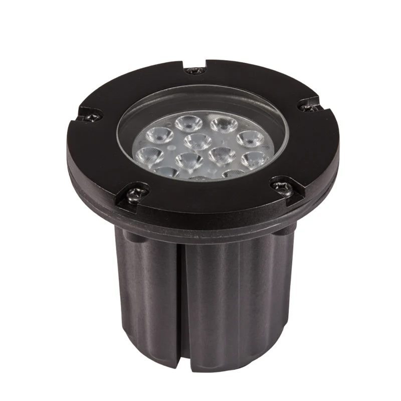 Alliance GL300-bt Bluetooth In-Ground Well Light, MR-16 Color Changing LED, Brass, Premium Black (GL300-bt-BLK)