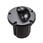 Alliance GL310 Aged Brass Domed Well Light, 5W 2900K MR16 LED, Premium Black (GL310-LED5W-BLK)