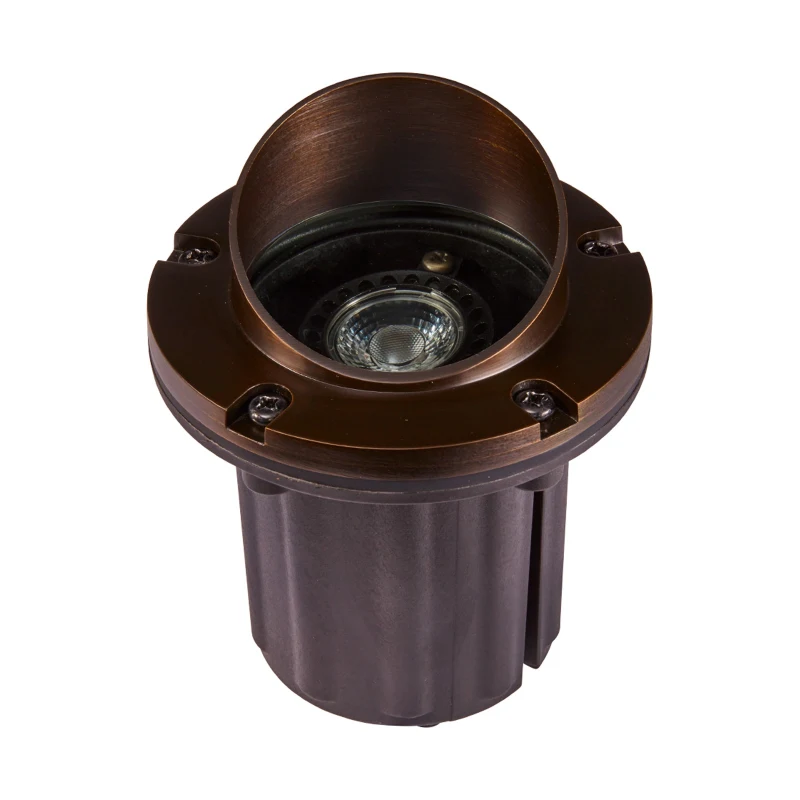 Alliance GL350 Aged Brass Shrouded Well Light, 6W 2900K MR16 LED (GL350-LED6W)