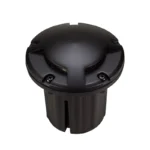 Alliance GL380 Aged Brass 180° In-Ground Well Light, 5W 2900K MR16 LED, Premium Black (GL380-LED5W-BLK)