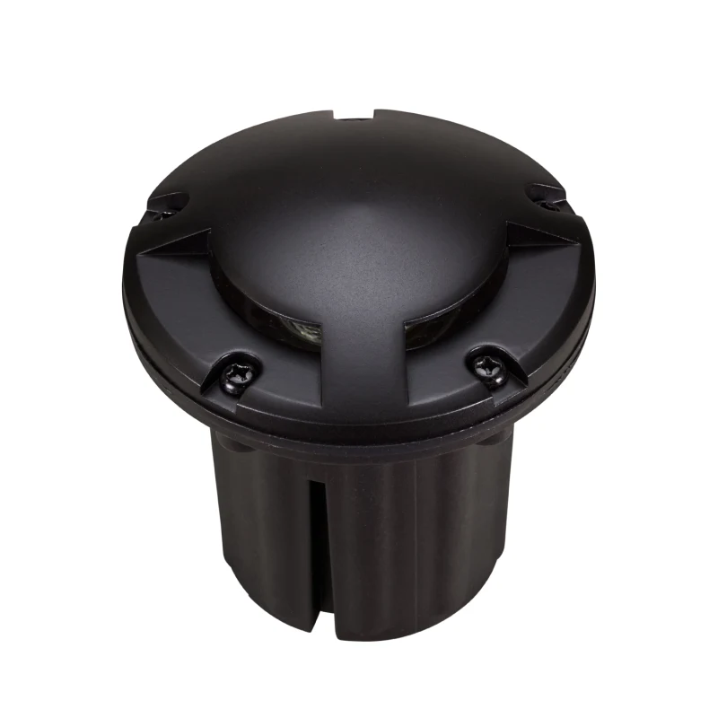Alliance GL380 Aged Brass 180° In-Ground Well Light, 5W 2900K MR16 LED, Premium Black (GL380-LED5W-BLK)