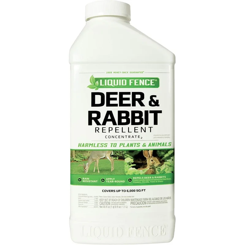 Liquid Fence Deer and Rabbit Repellent Concentrate 40 oz bottle HG-71136