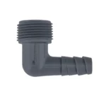Hunter HSBE-075 3/4 inch male NPT by spiral barb elbow, gray, bag of 50