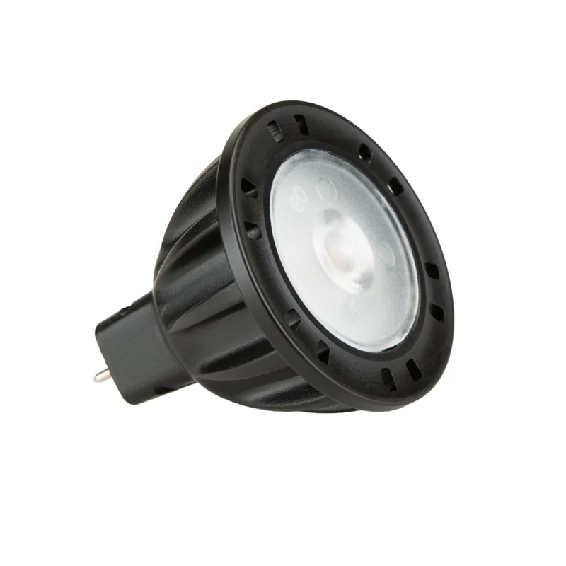 FX Luminaire MR-11 Eco LED lamp, black housing, GU4 bi-pin